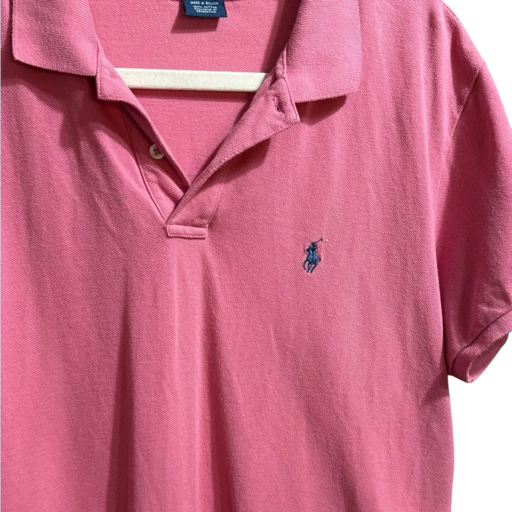 Classic Fit Ralph Lauren Men’s Polo Shirt in Pink Sz XL‎ 100% Cotton